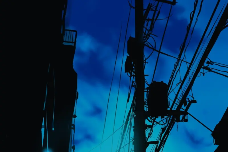 電線 青い空ver.