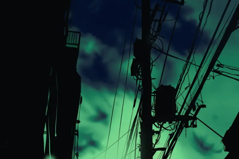 電線 緑の空ver.